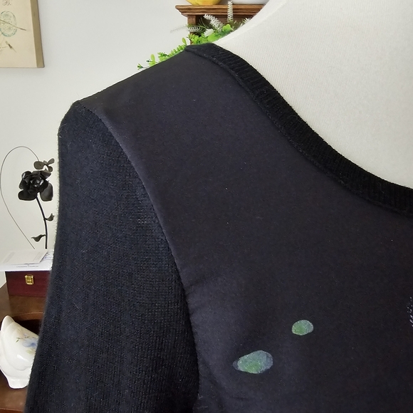 Anthro Knitted & Knotted Swan Tableau Sweater Top - Picture 9 of 13